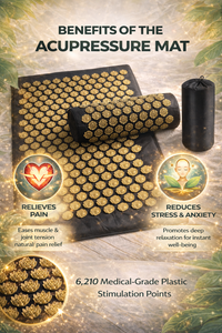 Acupressure mat: Muscle relaxation and stress relief at home