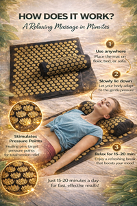 Acupressure mat: Muscle relaxation and stress relief at home