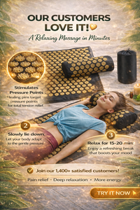 Acupressure mat: Muscle relaxation and stress relief at home